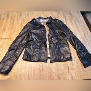 Ann Taylor Black Leather Jacket